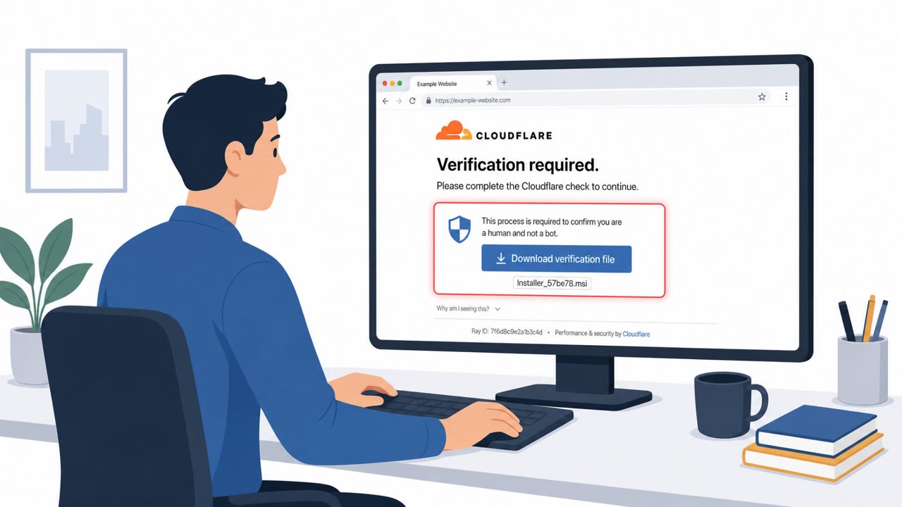 Fake Verification Pages Push PavinLoader Malware
