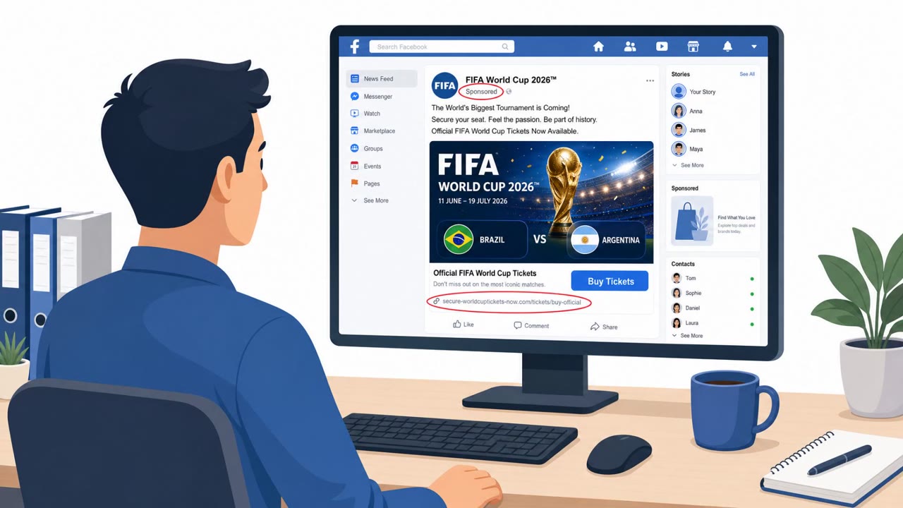 Fake FIFA Ticket Sites Steal Cards and OTPs