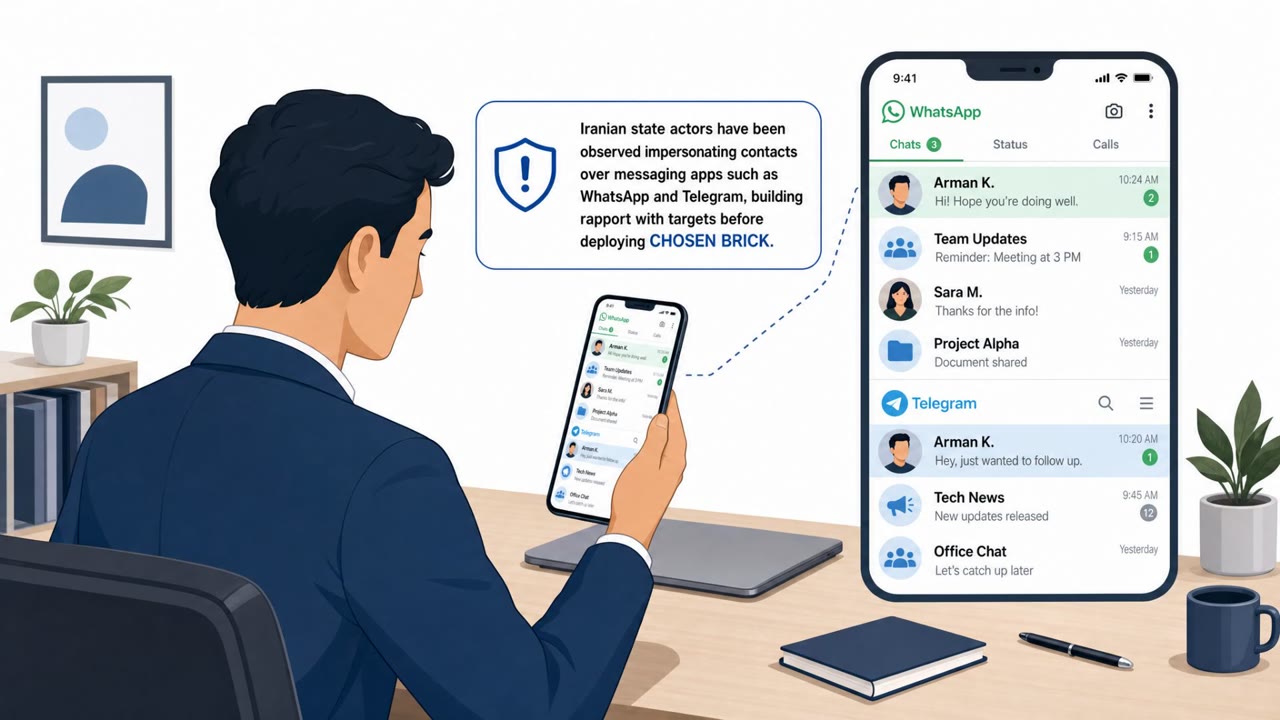 Iran-Linked Spyware Lures Targets via WhatsApp