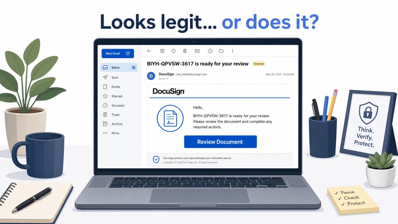 DocuSign Lure Targets Tech Exec Credentials