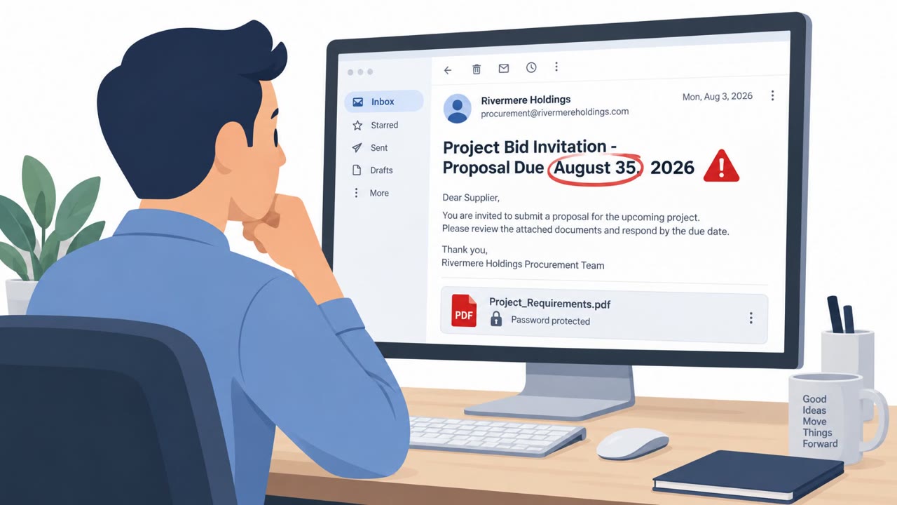 Fake Bid PDFs Lead to Microsoft Credential Theft