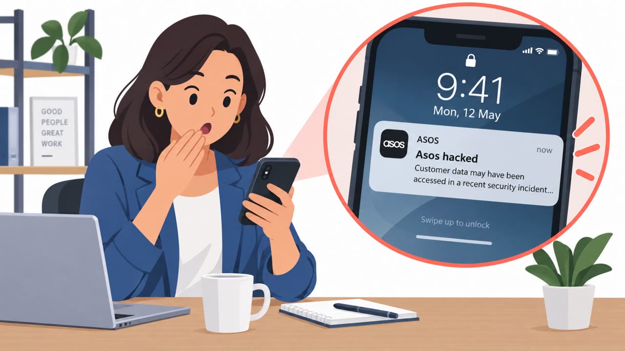 Fake “Asos hacked” alert pushes users to Telegram