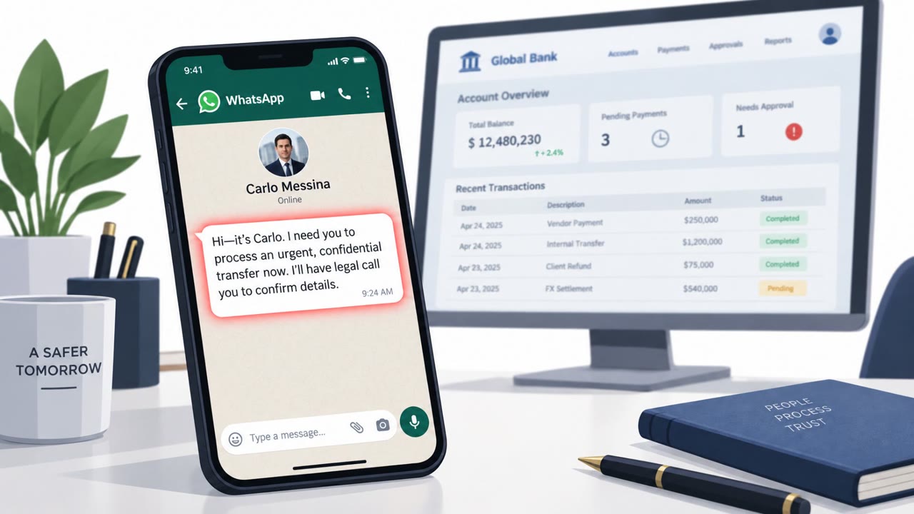 AI Deepfake BEC Drains €95M via WhatsApp