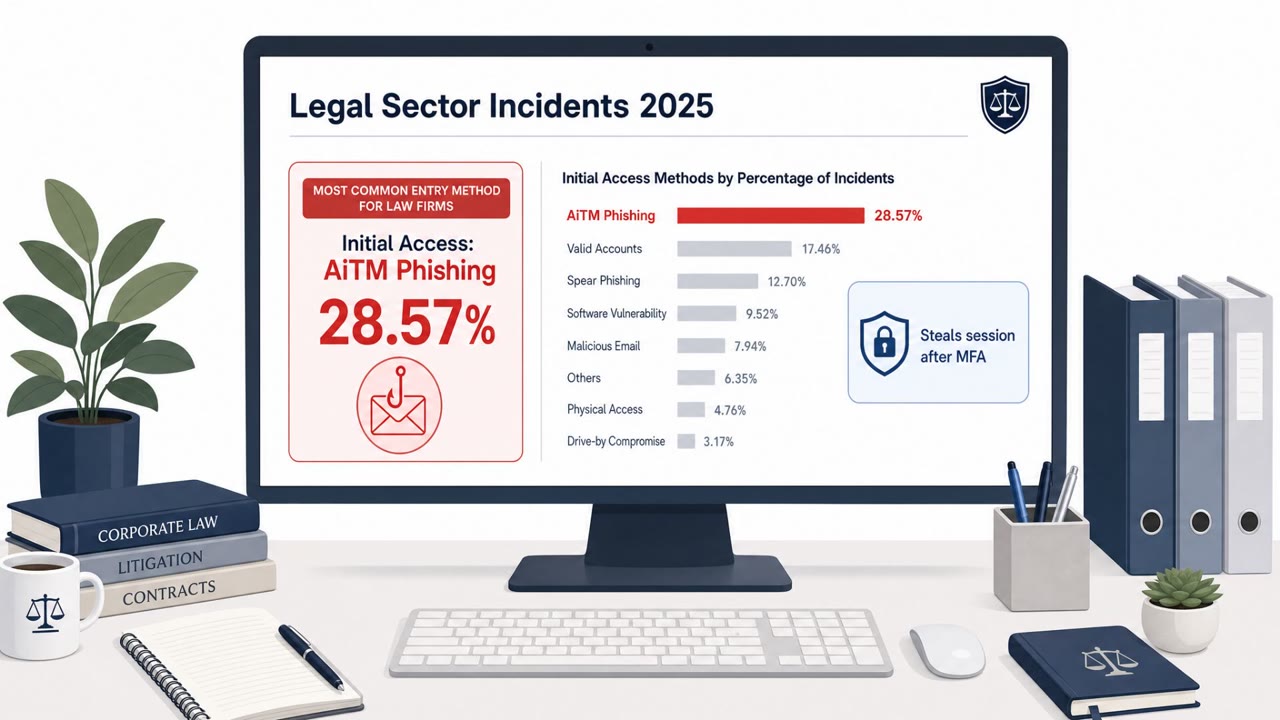 AiTM Phishing Now #1 Break-In Method for Law Firms