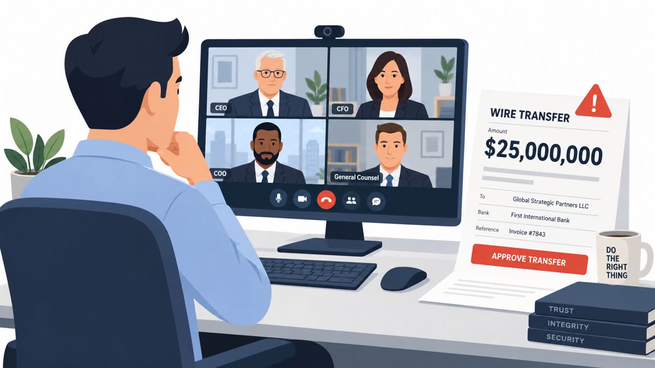 Deepfake Executive Call Triggers $25M Transfer