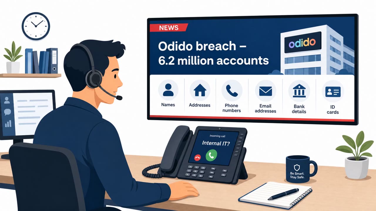 Fake IT Caller Tied to Odido Phishing Breach