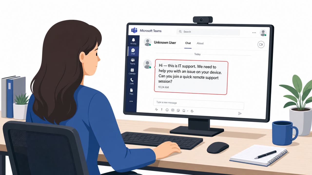 Fake IT Support Hits Teams to Drop Ransomware