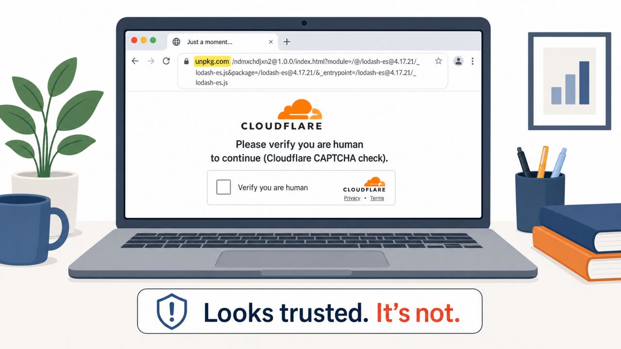 npm Mirrors Used for Fake Cloudflare CAPTCHA Phish