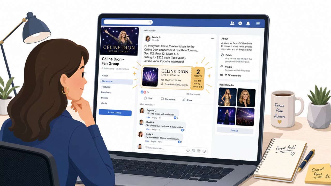 Fake Céline Dion Tickets Trap Fans on Facebook