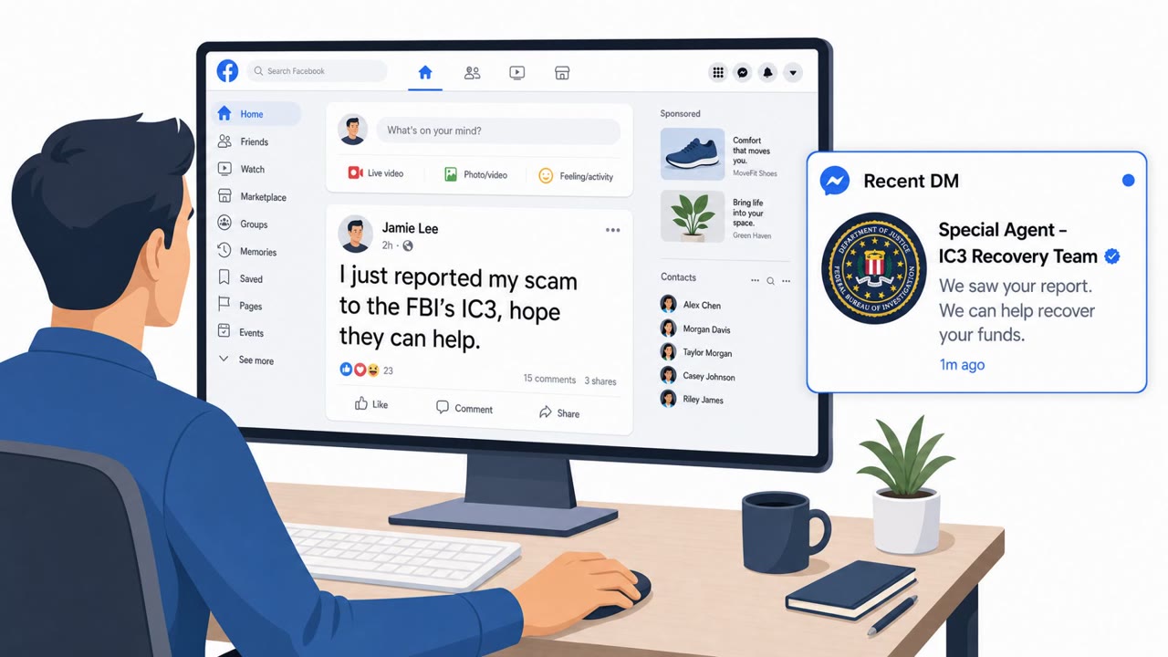 Fake “FBI Agents” Target Scam Victims in DMs