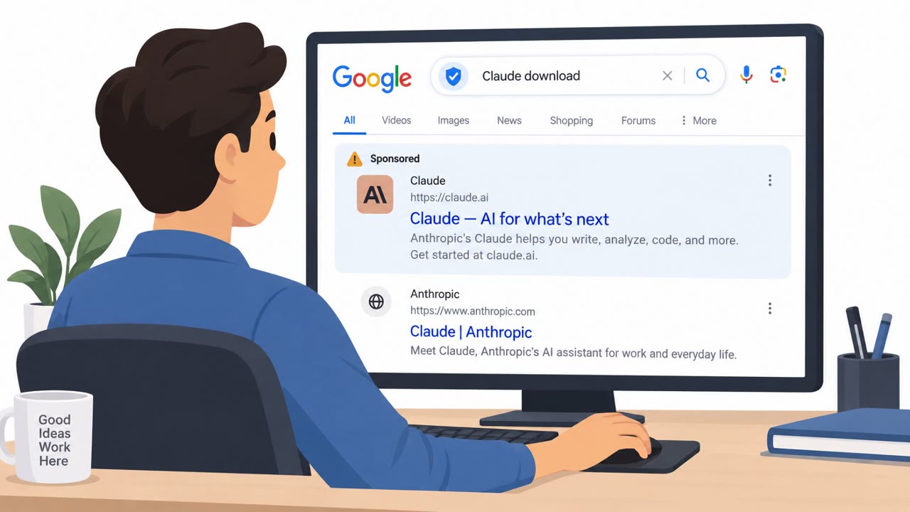 Fake Claude Downloads Push Malware via Google Ads
