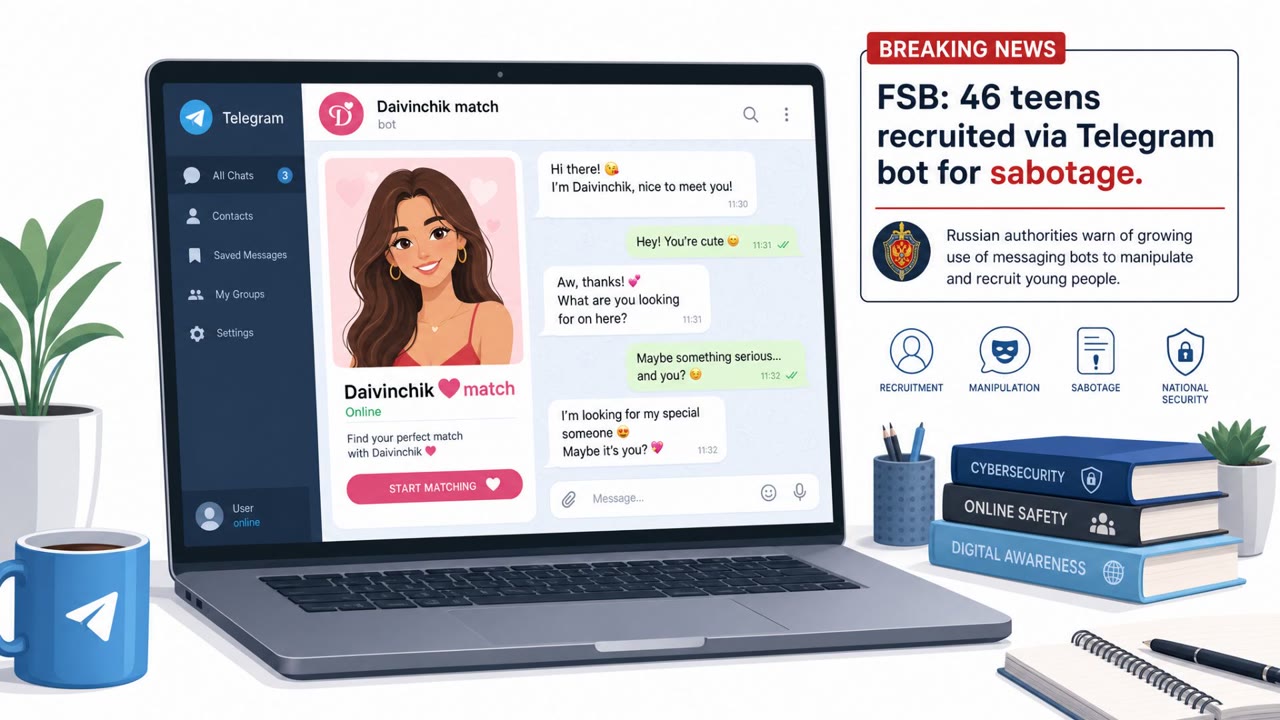 Dating Bot Used to Recruit Teens for Sabotage
