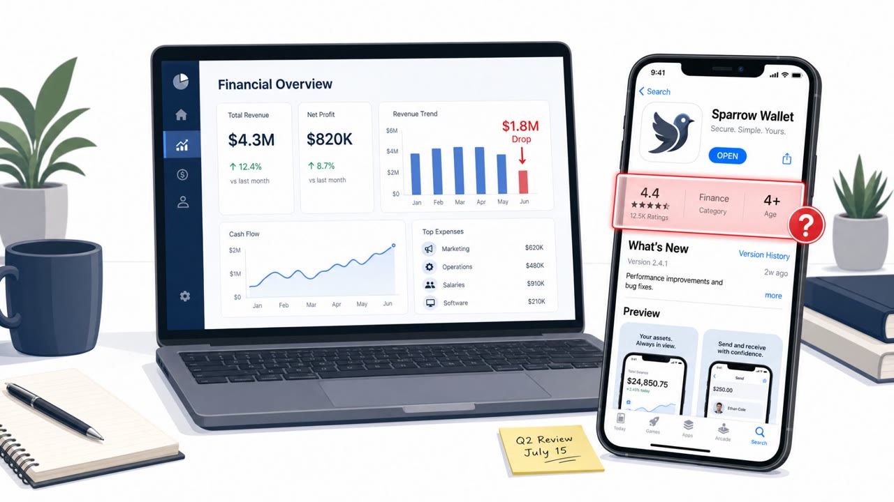 Fake Sparrow Wallet App Stole $1.8M via App Store