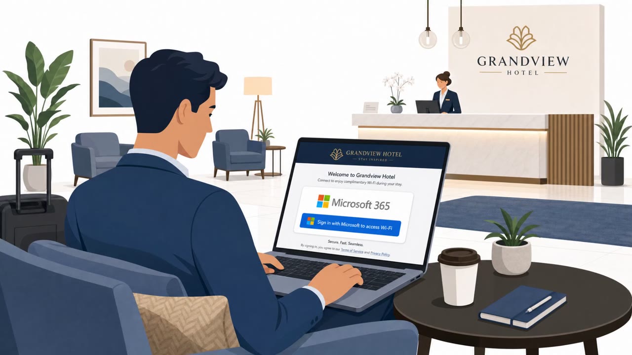 Rogue Wi‑Fi Portals Steal Microsoft 365 Logins