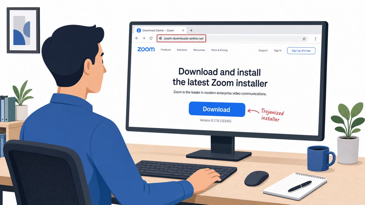 Trojanized Zoom/Webex Installers Spread Starland RAT