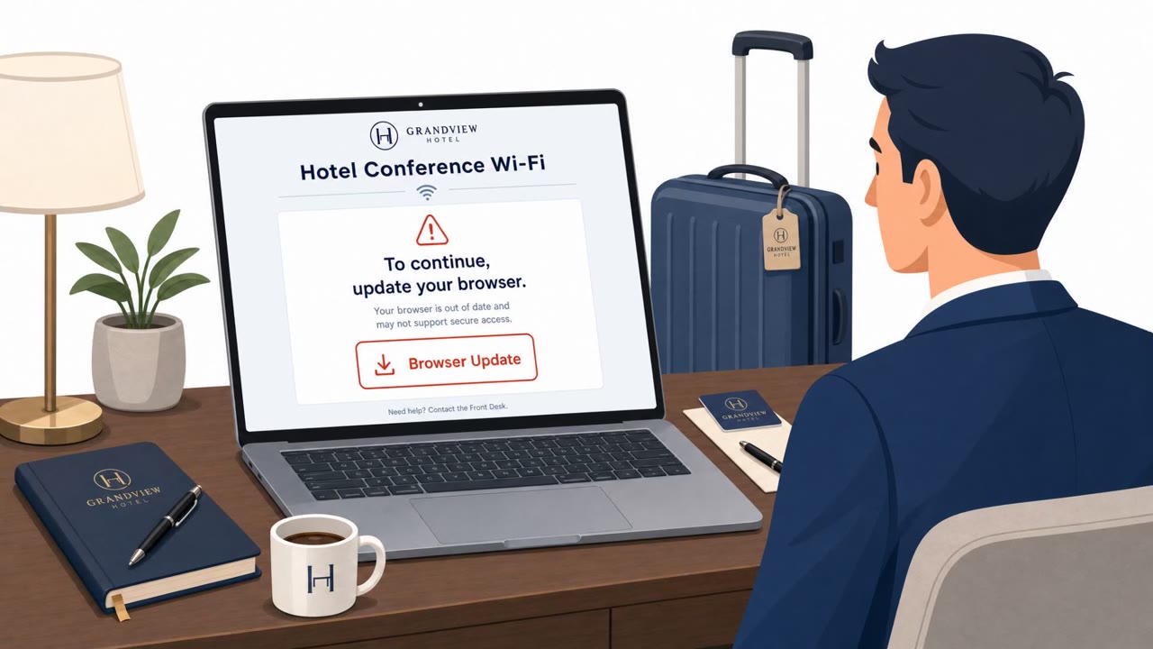 Hacked Wi‑Fi Portals Steal M365 Logins