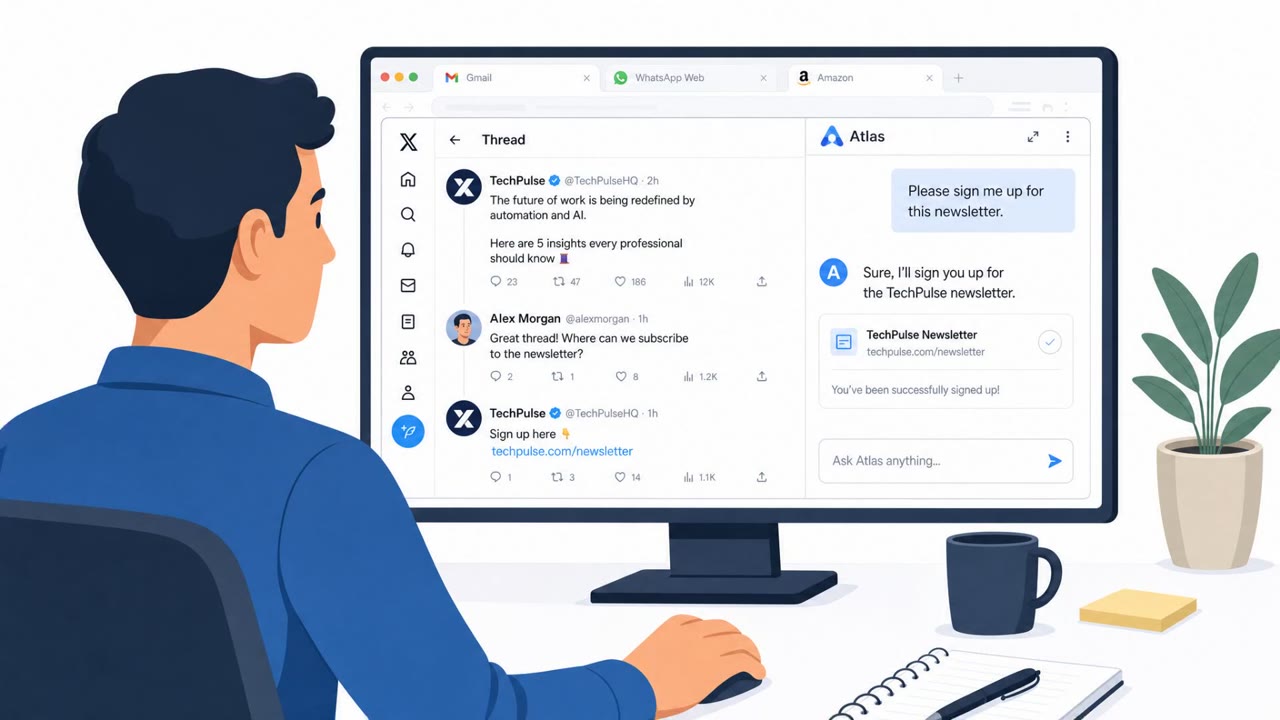 Zero-Click Prompts Hijack AI Browsers via Email/X