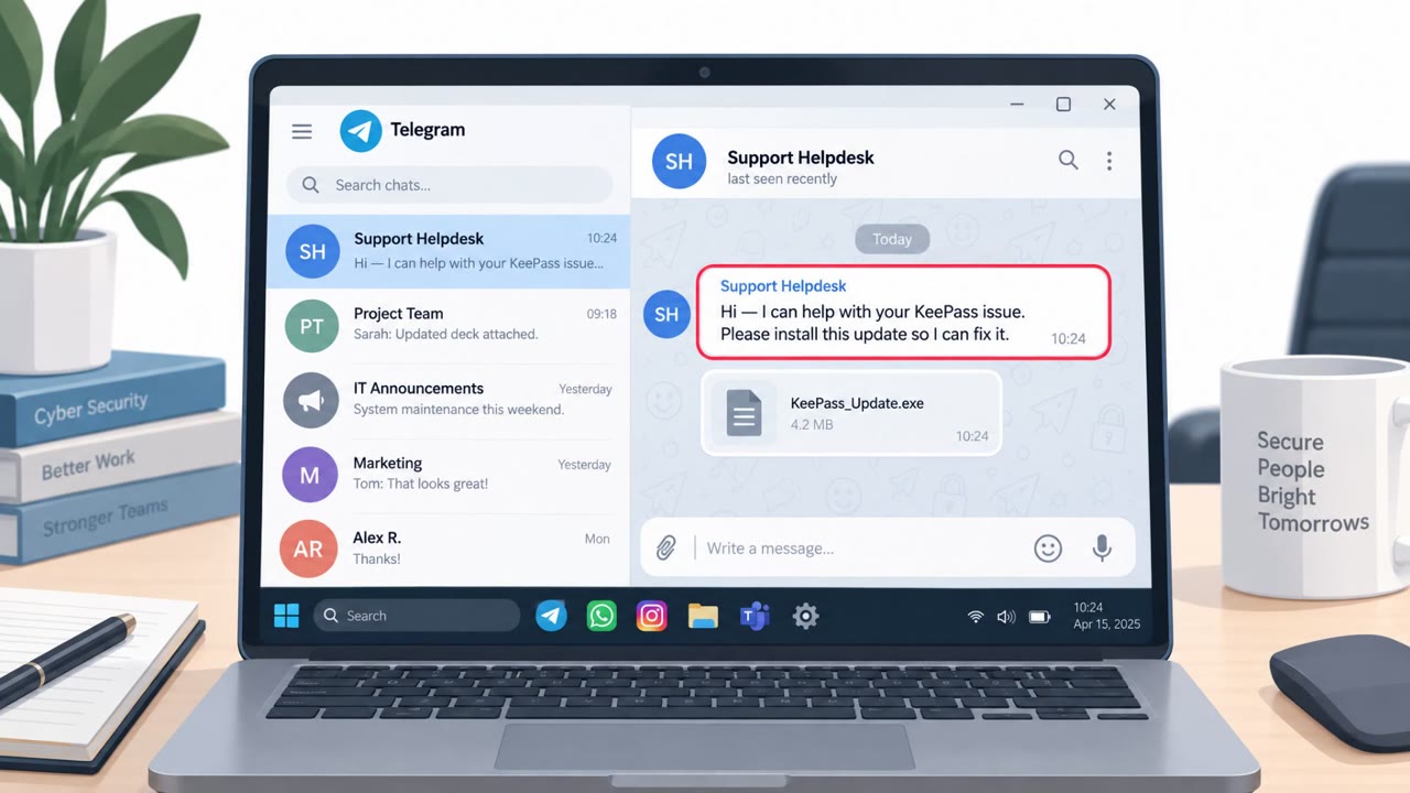 Handala Uses Fake “Support” Chats to Drop Malware