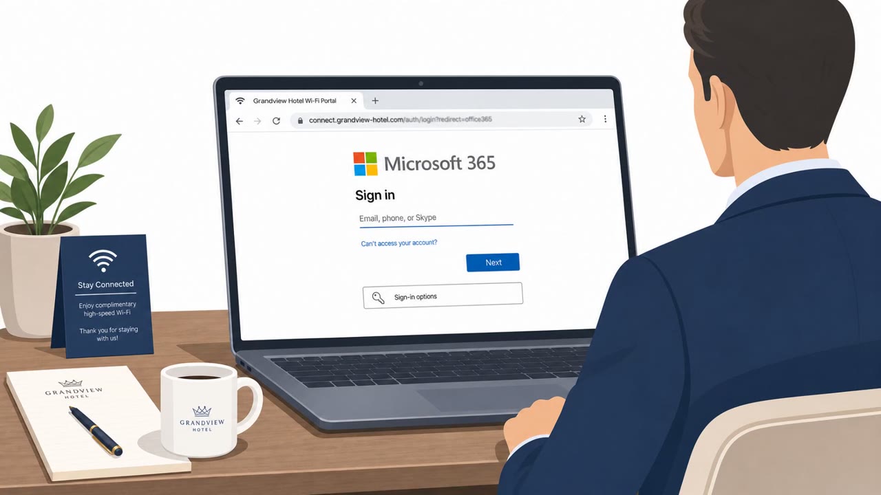 Hackers Hijack Hotel Wi‑Fi to Steal M365 Logins