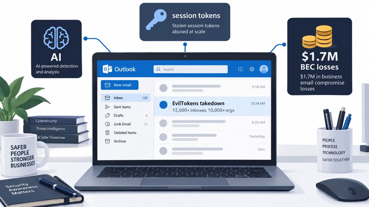 EvilTokens Takedown Exposes AI-Driven BEC Fraud