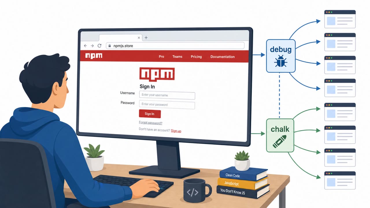 Phished npm Maintainer Led to Debug/Chalk Hijack