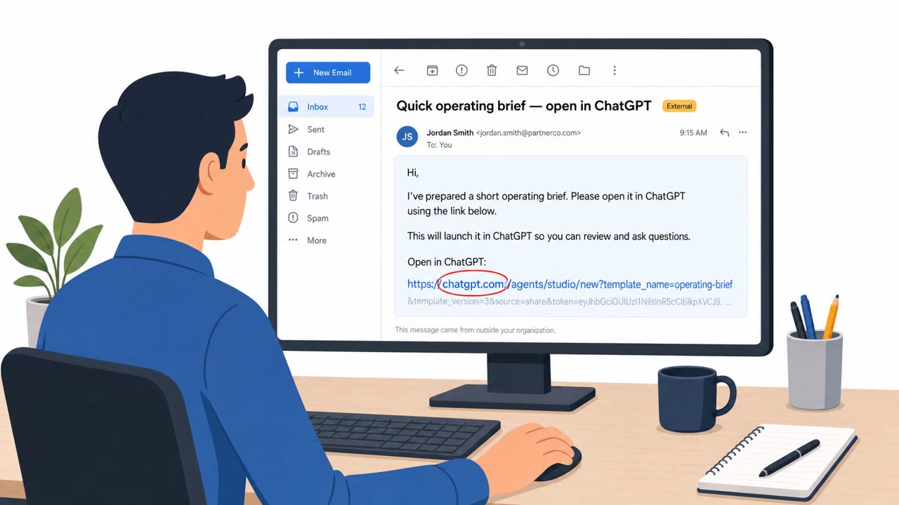 Phishing Link Could Plant a Rogue ChatGPT Agent