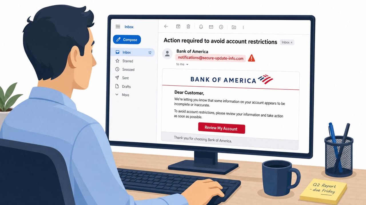 Fake Bank of America Email Pushes Hidden ScreenConnect