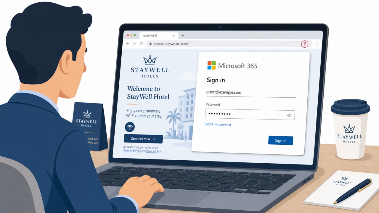 Hackers Hijack Hotel Wi‑Fi to Steal M365 Logins