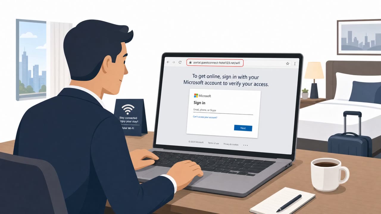 Hijacked Hotel Wi‑Fi Tricks Travelers Into Logins