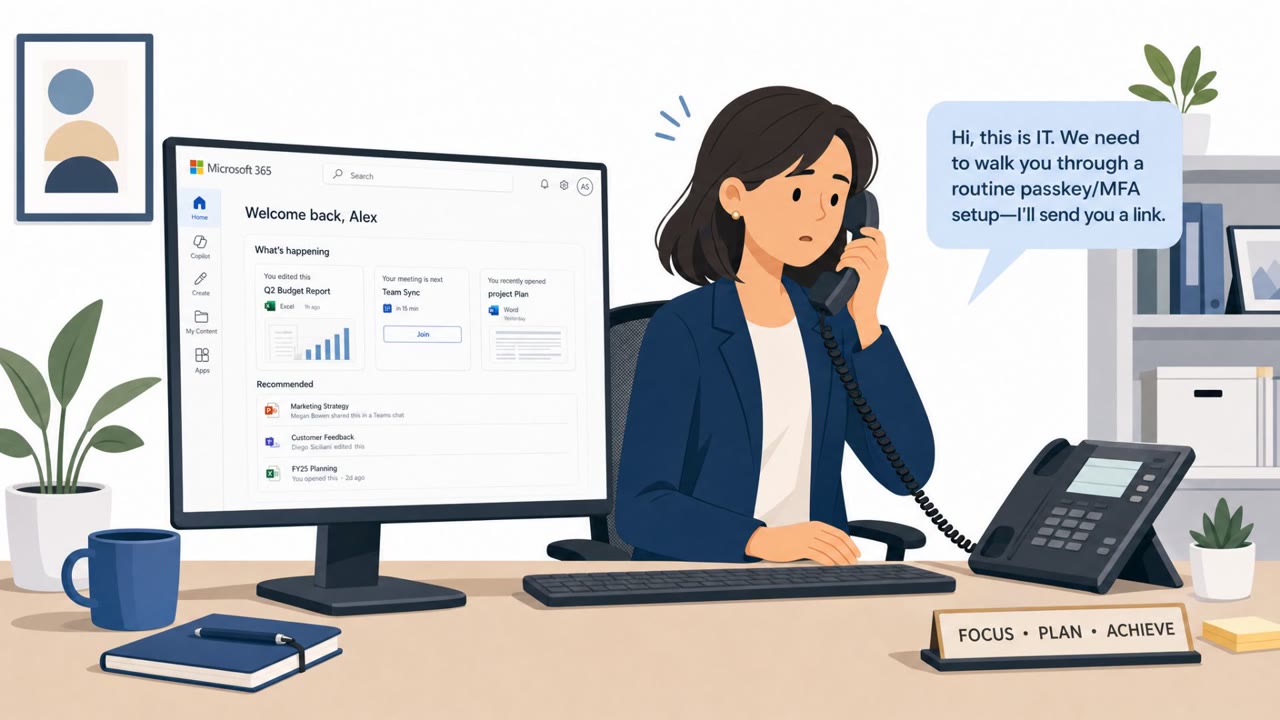 Fake IT Help-Desk Calls Steal M365 Sessions