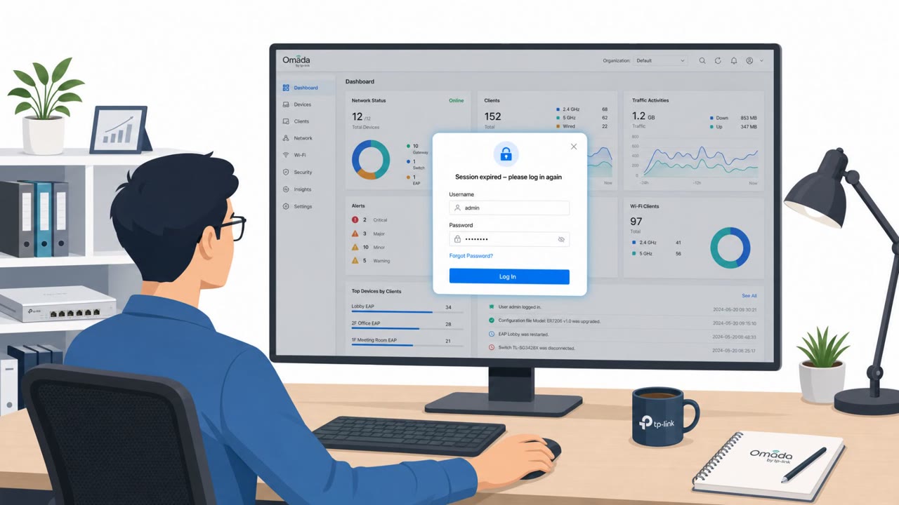 TP-Link Omada Chain Steals Admin Logins via Fake Pop-Up