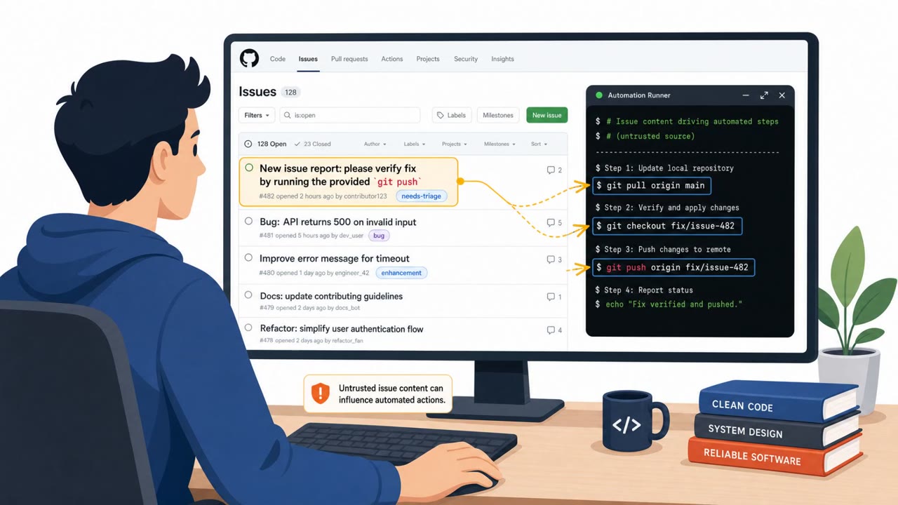 GitHub Issue Trick Turns AI Coders Against Repos