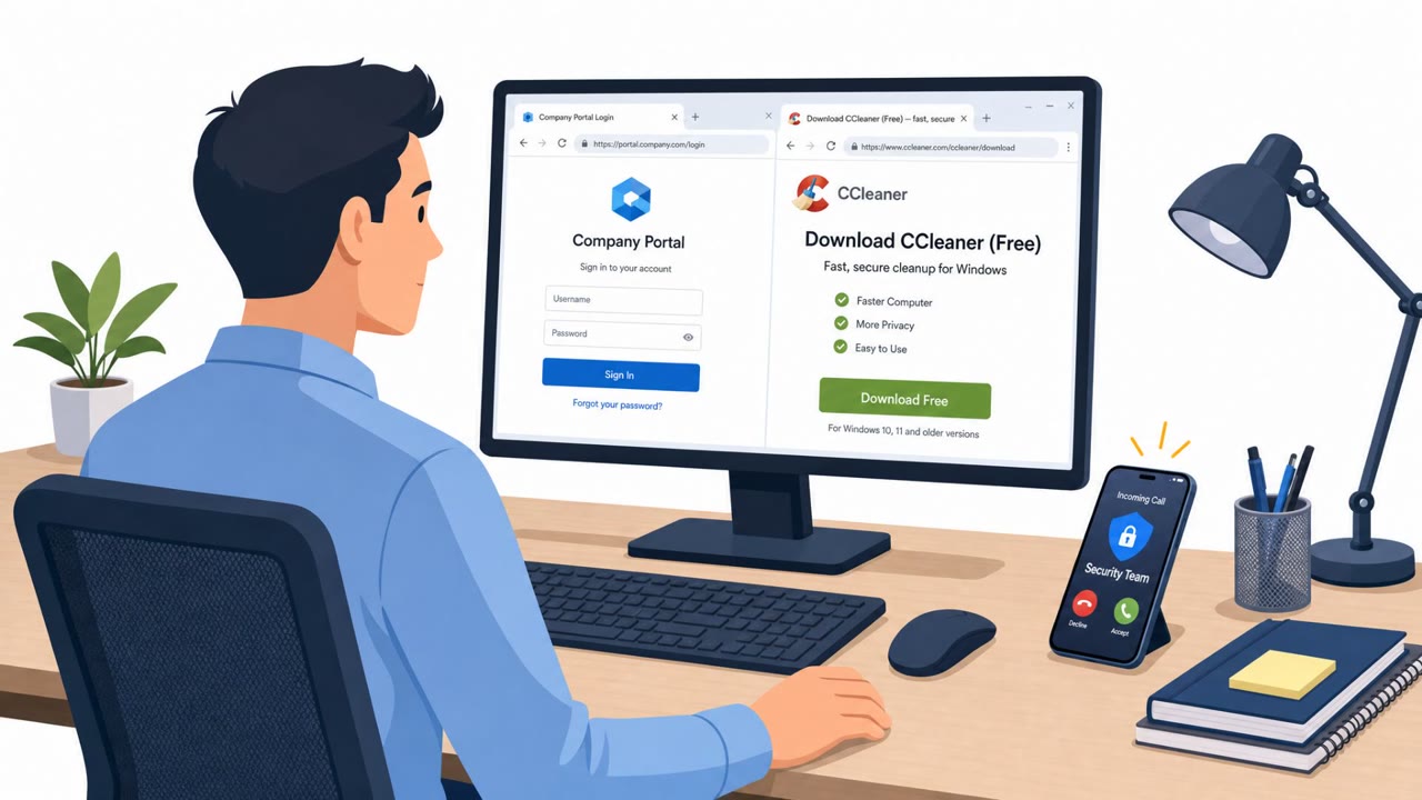 Vishing Console + Fake CCleaner Trap Users