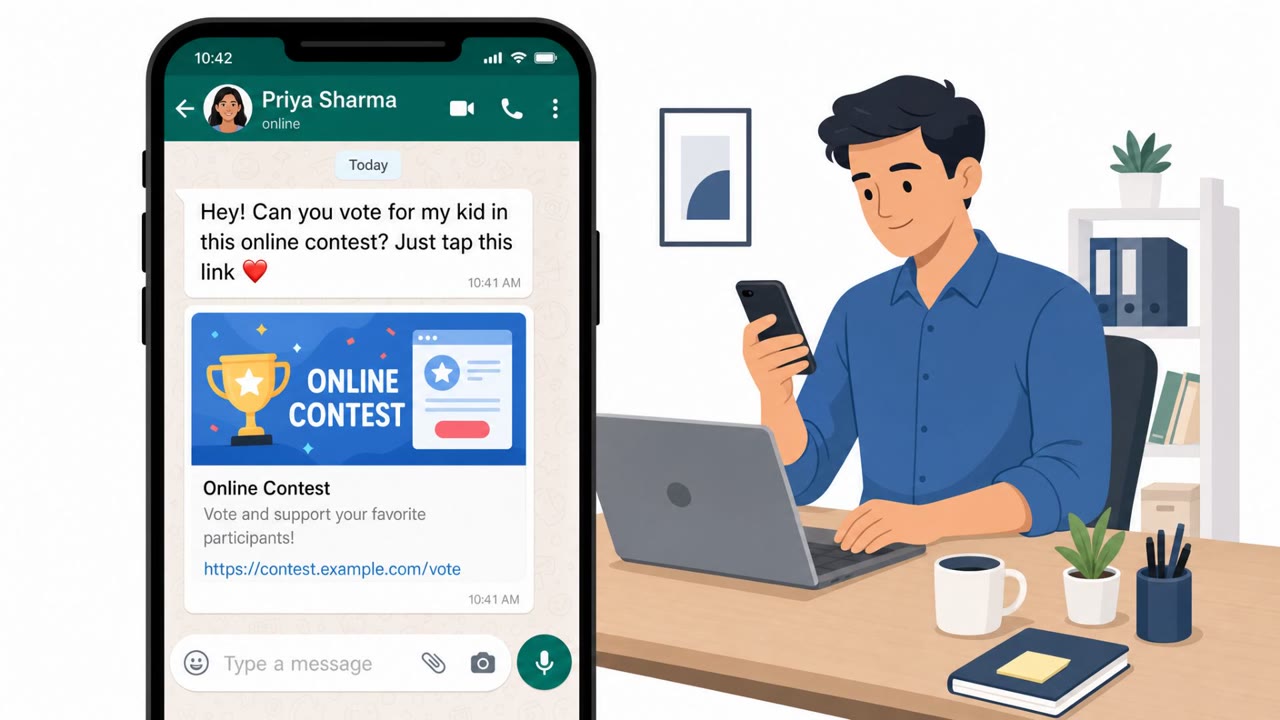 WhatsApp “Vote for My Friend” Scam Takes Over Accounts